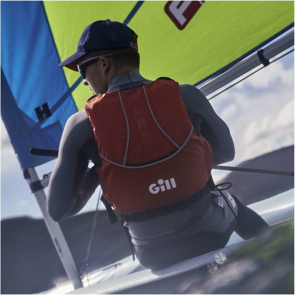 2026 Gill Pursuit Pro Racer Side Zip 50N Buoyancy Aid 4916 - Red